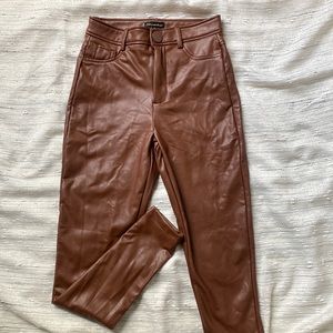 Faux Leather Pants